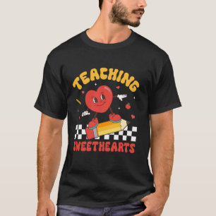 Undervisning i Sweethearts Funny Candy Heart Teach T Shirt