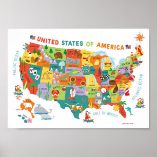 Undervisning i USA Poster