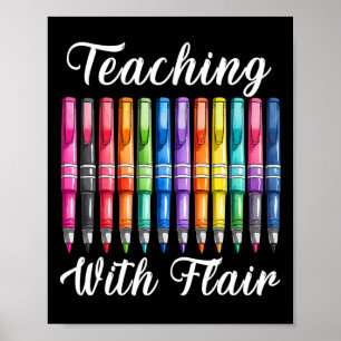 Undervisning Med Flair Förskolelärare Första Dagen Poster