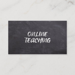 Undervisning Online Lärare Tutor Utbildning Visitkort