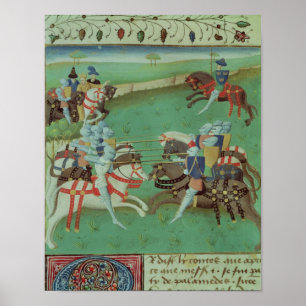 Undervisningriddare som Joust Poster