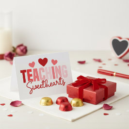 Undervisningsälsklingar Lärarvalentin Hälsning Kort