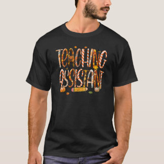 Undervisningsassistent Leopard Pilgrim Hatt Höst T Shirt