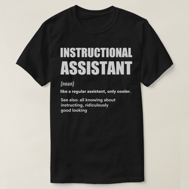 Undervisningsassistent vid undervisningsassistente t shirt (Design framsida)