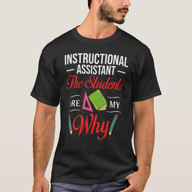 Undervisningsassistentens lärlingspersonal t shirt (Framsida)