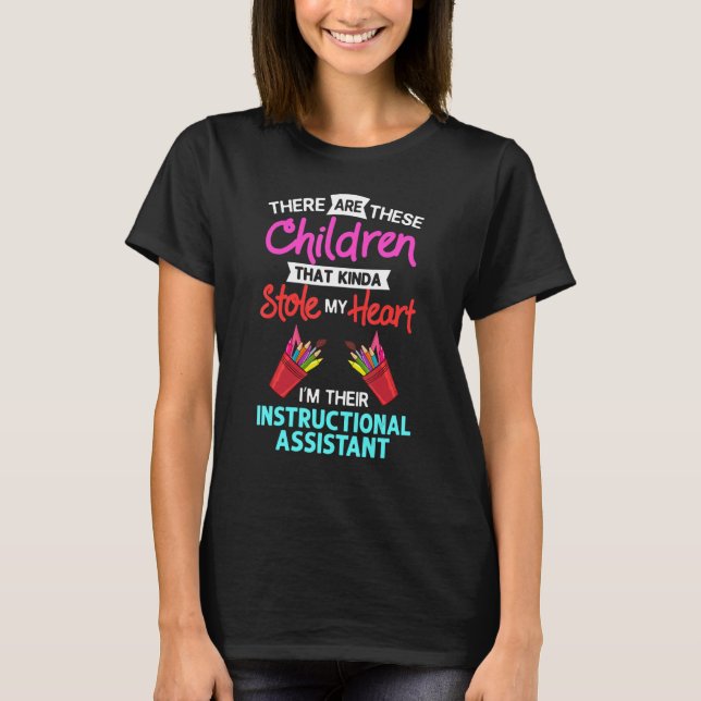 Undervisningsassistentens lärlingspersonal t shirt (Framsida)