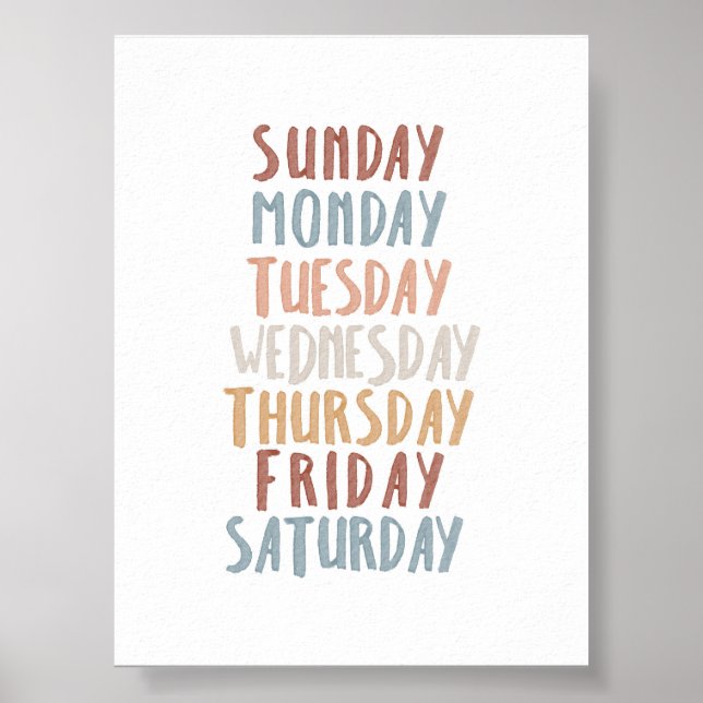 Undervisningsdagar i Boho-veckan poster (Framsidan)