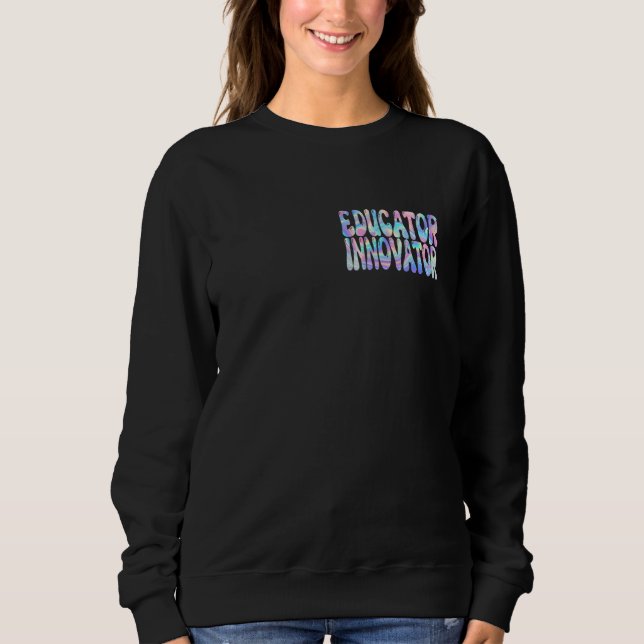Undervisningsinnovator Groovy Back to school Cute  T Shirt (Framsida)