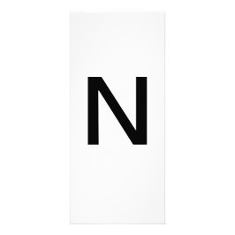 Undervisningskort för Alphabet Brev N Reklamkort