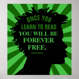 Undervisningskurs av Frederick Douglass 18"X20" Poster