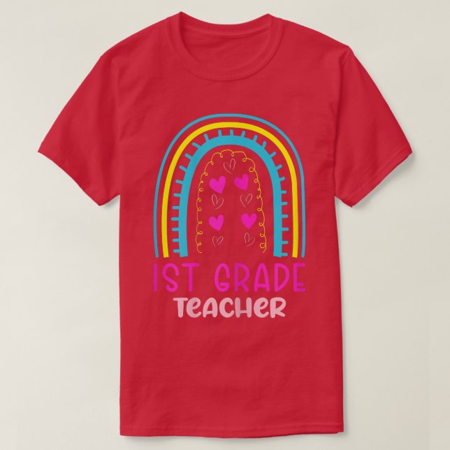 Undervisningsprogram för kvinnor före k Rainbow Ti T Shirt (Design framsida)