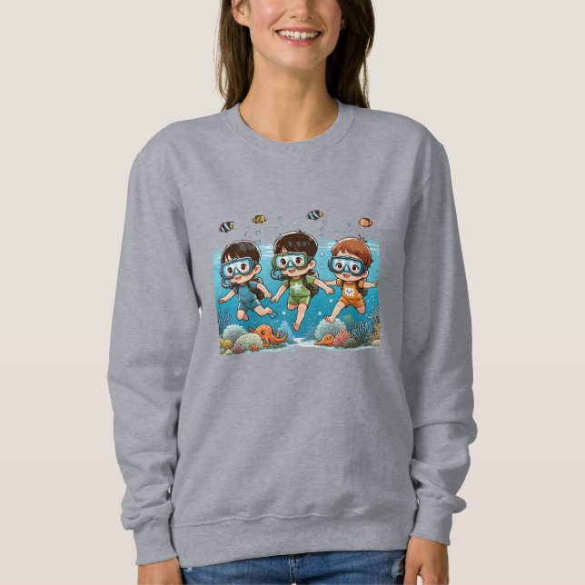 Underwater Adventure with Friends T Shirt (Framsida)