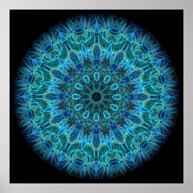 Underwater Beauty kaleidoscope Poster (Framsidan)
