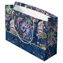 Underwater Blue Luxe | Pastel Guld Seashells