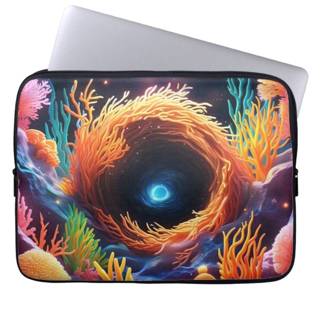 Underwater Coral Vortex Laptop Fodral (Framsidan)