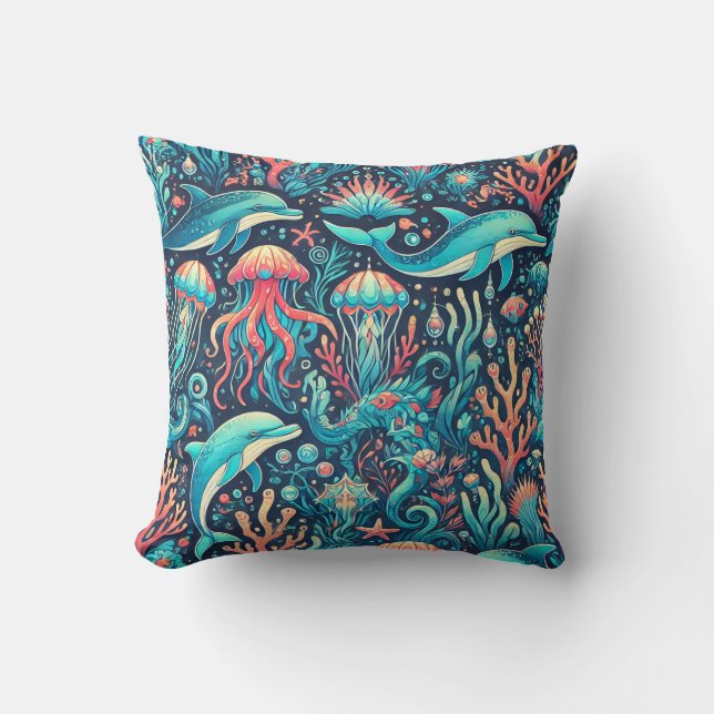 Underwater Fantasy Kudde (Framsida)
