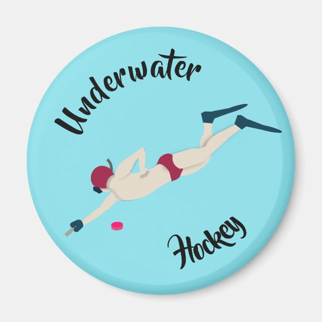 Underwater Hockey Magnet (Framsidan)