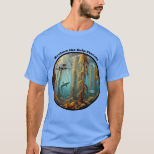 Underwater Kelp Forest with Fish and Lobster URM T Shirt