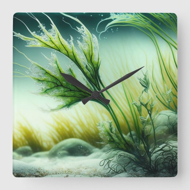 Underwater Majesty Fyrkantig Klocka (Framsida)