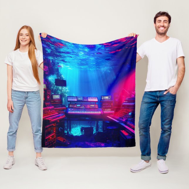 Underwater Music Studio Fleecefilt (På plats)