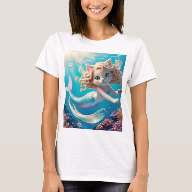 Underwater Purrmaid T-Shirt (Framsida)
