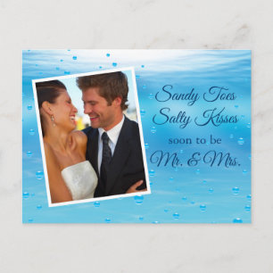 Underwater Sandy Toes Salty Kisses Spara datumet Vykort