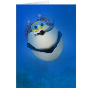 Underwater SCUBA Eggventure Hälsningskort