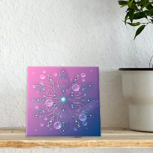 Underwater Shiny Elegant Luxurious Royal Mandala Kakelplatta