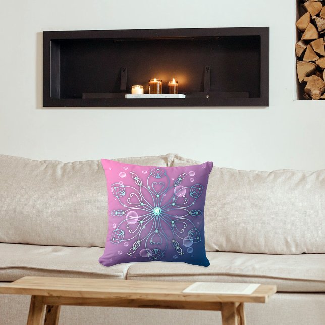 Underwater Shiny Elegant Luxurious Royal Mandala Kudde (Skapare uppladdad)