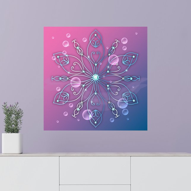 Underwater Shiny Elegant Luxurious Royal Mandala Poster (Skapare uppladdad)