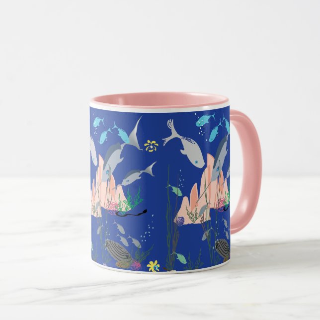Underwater Skandia Sommar Koppar Mug (Framsida höger)