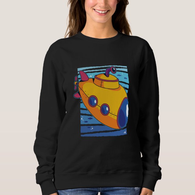 Underwater submarine sea t shirt (Framsida)