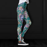Underwater Teal Luxe | Grönt Pastel Guld Seashells Leggings<br><div class="desc">Unik bärkraftig konst från uppsamlingen "Undervattensluxe": Elegant rik pastel under havsdesignen som har ett fantastiskt havs- och giggigt havs-mönster med ett pekfinger av faux metallic guld i glitter och sekviner. Detta femininina mogna blandade medietema lägger till perfekten färg och stil. Om du vill ha andra produkter eller färg går du...</div>