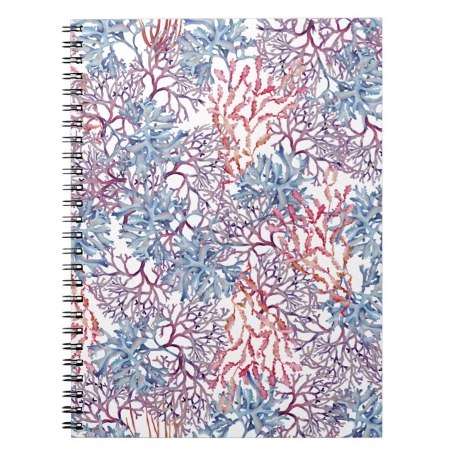 Underwater Watercolor Composition Series Design 5 Anteckningsbok (Framsidan)