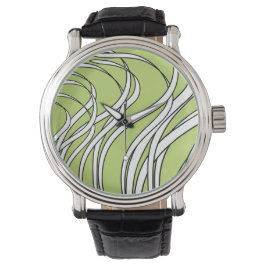 Underwater  Wave lime green Armbandsur
