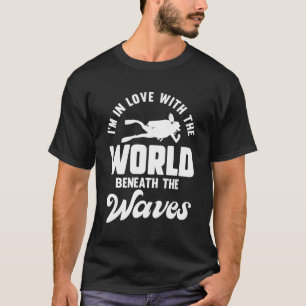 Underwatt för dyka Ocean Open Vatten Scuba Diver U T Shirt