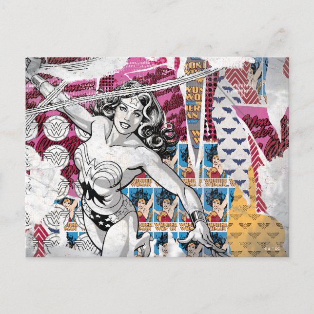 Underwoman Collage 5 Vykort (Framsida)