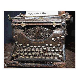 Underwood, vieille machine à écrire fototryck