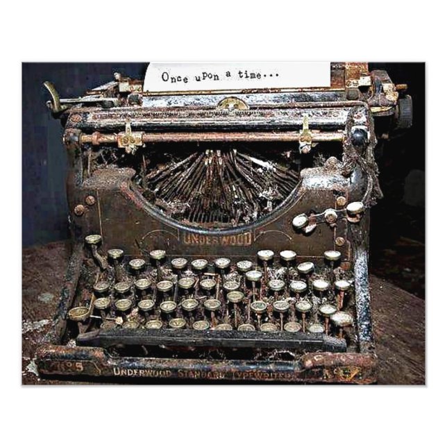 Underwood, vieille machine à écrire fototryck (Framsidan)