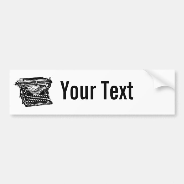 Underwoodskrivmaskinsförfattare Bildekal (Framsidan)