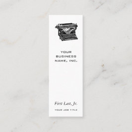 Underwoodskrivmaskinsförfattare Mini Visitkort