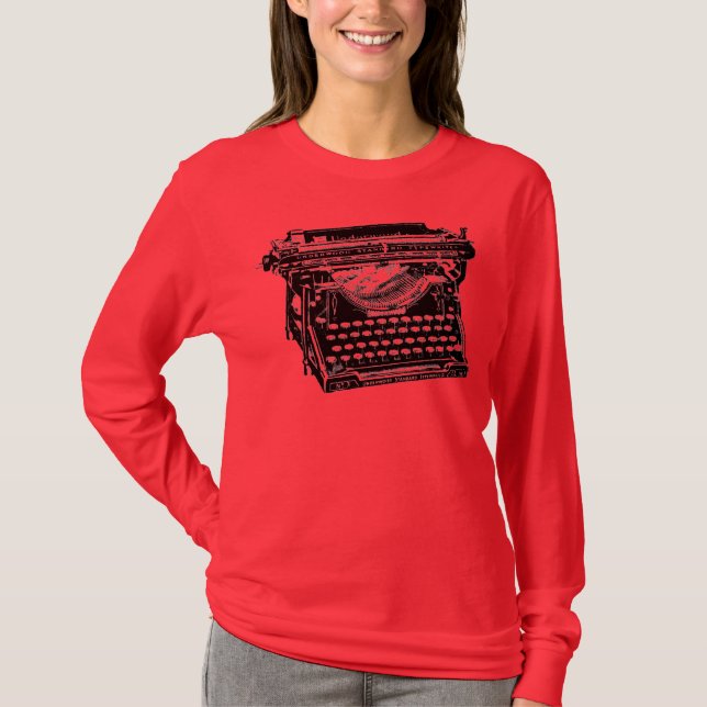 Underwoodskrivmaskinsförfattare T-shirt (Framsida)