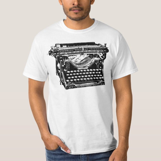 Underwoodskrivmaskinsförfattare Tee (Framsida)