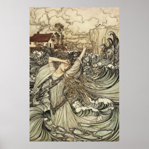 Undine av Arthur Rackham Poster