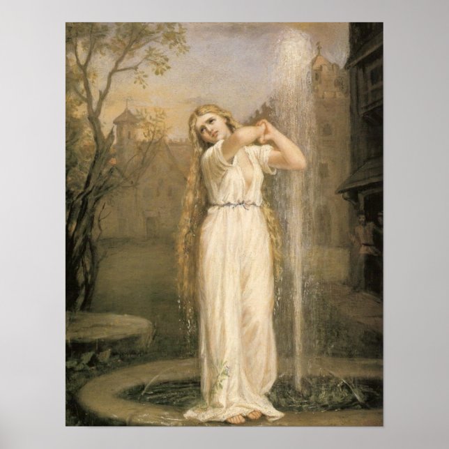 Undine av Waterhouse Poster (Framsidan)