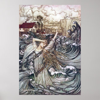 Undine i Vågar Poster