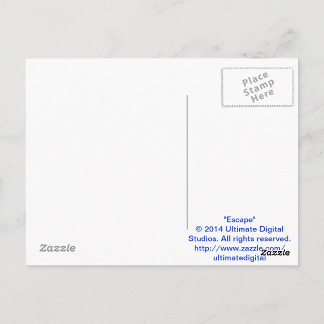 Undkomma Vykort (Baksida)