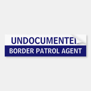 Undocumented gränsvakt bildekal