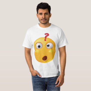 Undra emoji på vittshirten tee shirt