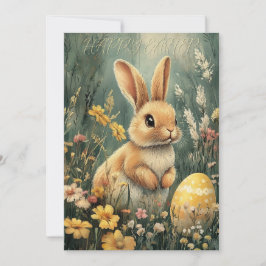 Undrar Bunny Vintage Påsk Card Julkort